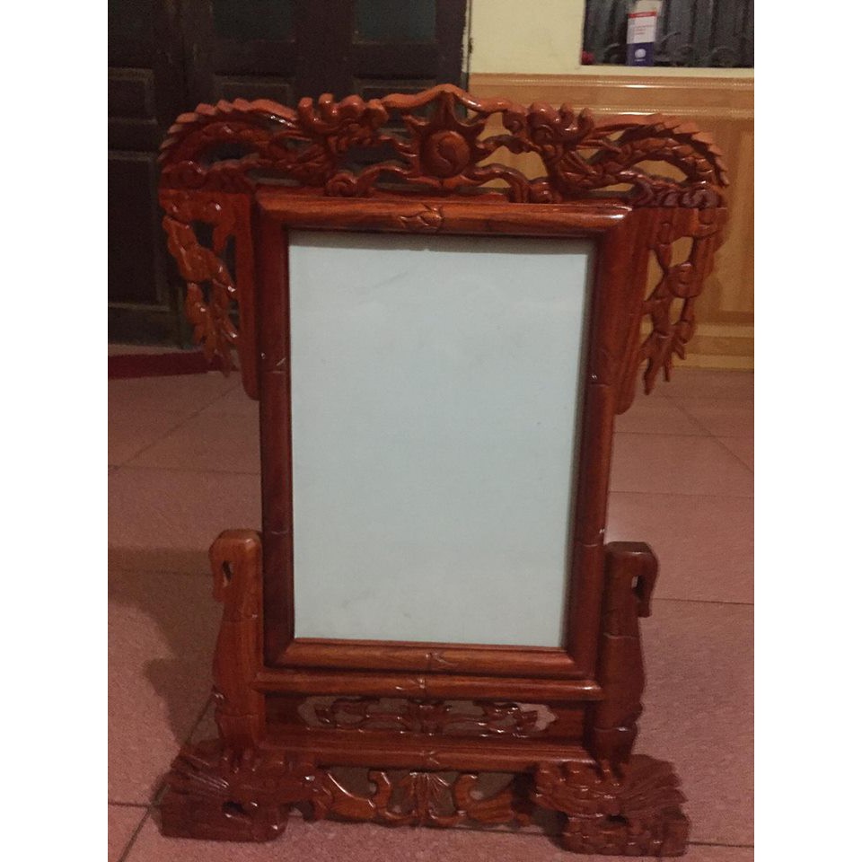 Khung ảnh thờ gỗ hương kích thước ảnh 20x30cm